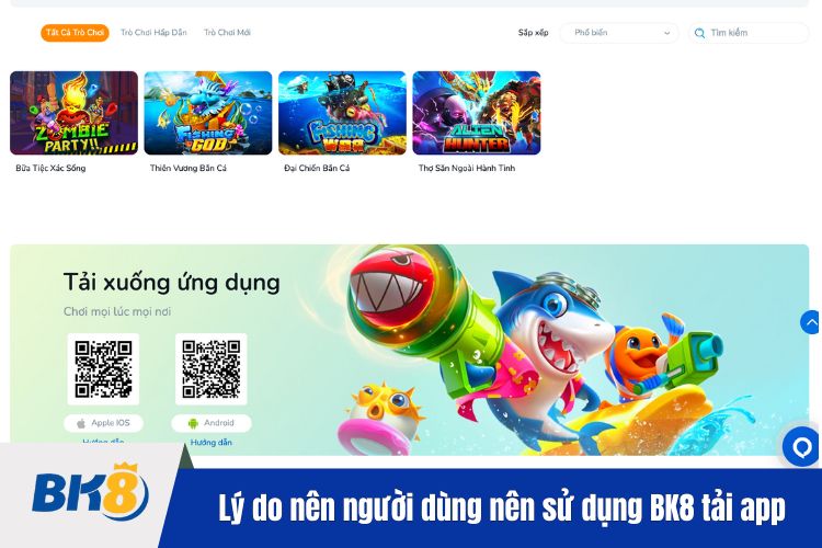 Lý do nên người dùng nên sử dụng BK8 tải app